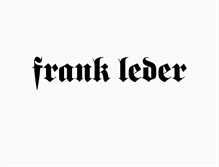 Tablet Screenshot of frank-leder.com